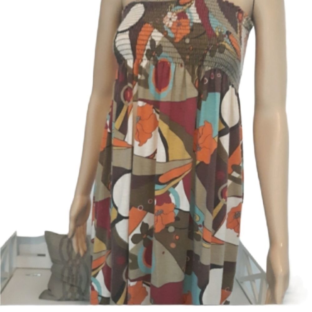Route Dress Strapless multi Color Womens Size Not Listed